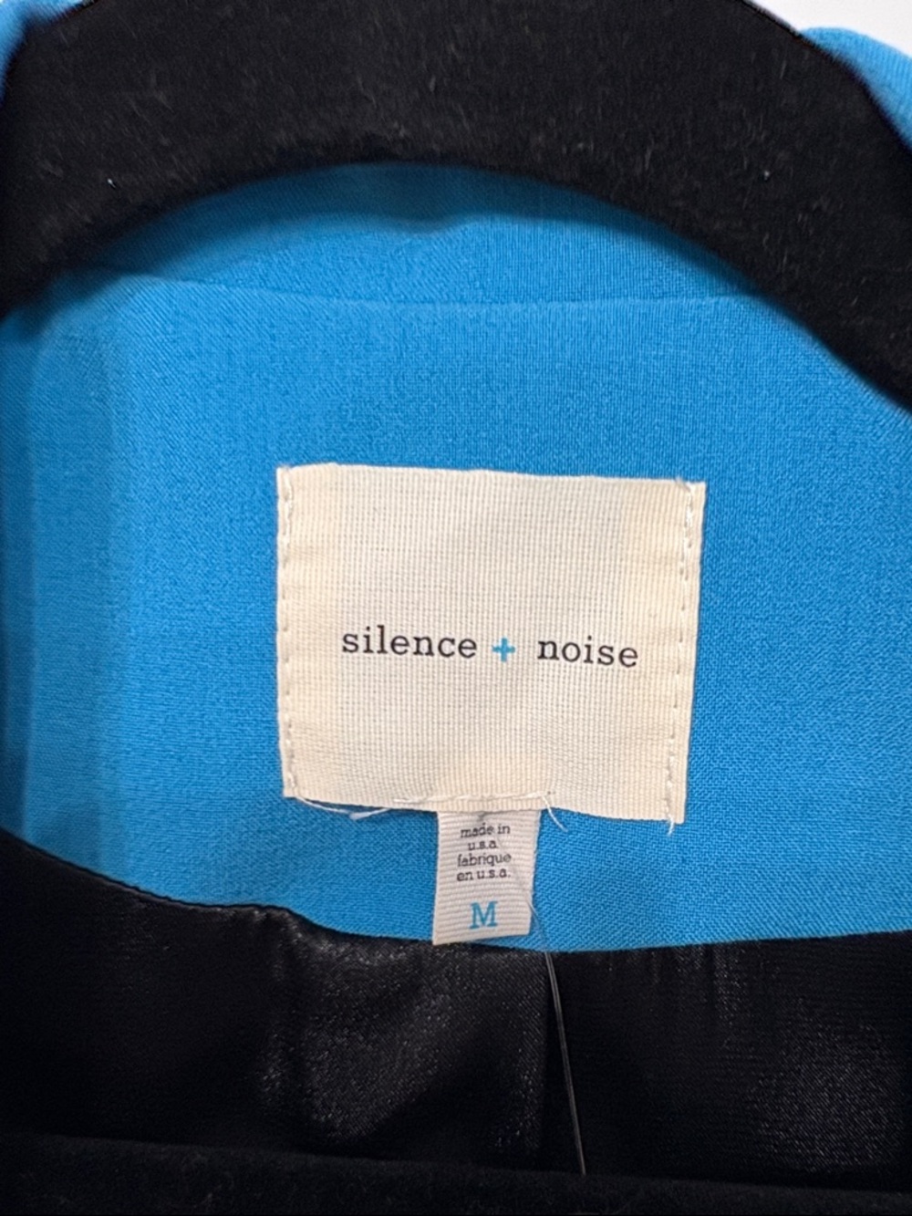 Urban Outfitters Silence + Noise Blue Blazer Open Front Lightweight NWT - Picture 2 of 6